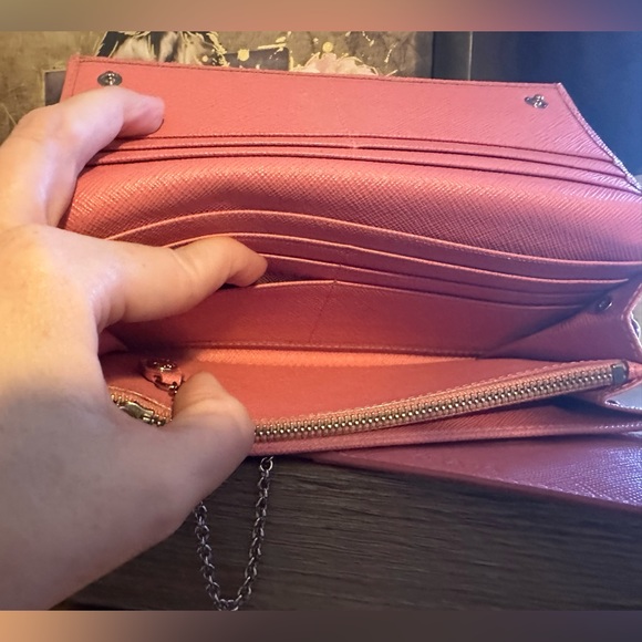 Prada Saffiano Pink Long wallet - Picture 6 of 13